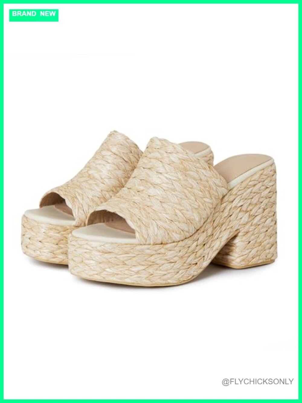 Woven Linen Raffia Platform Wedge Sandals Slip On Open Toe Ankle Strap Beach